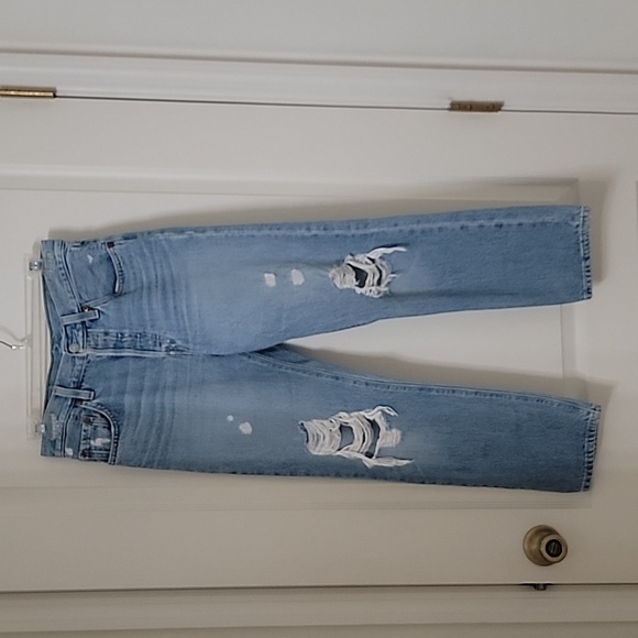 Levi's Size 25 Waist 501 Original Cropped Ripped Women's Jeans, Exc. Used Cond. - Picture 11 of 14